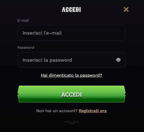 Accesso a Wildsino